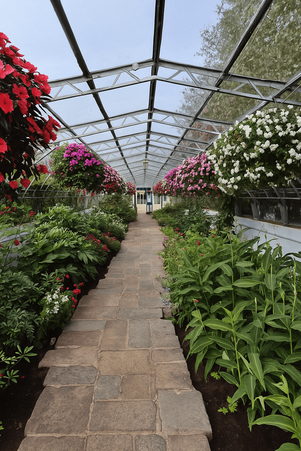 A glasshouse in Duthie Gardens