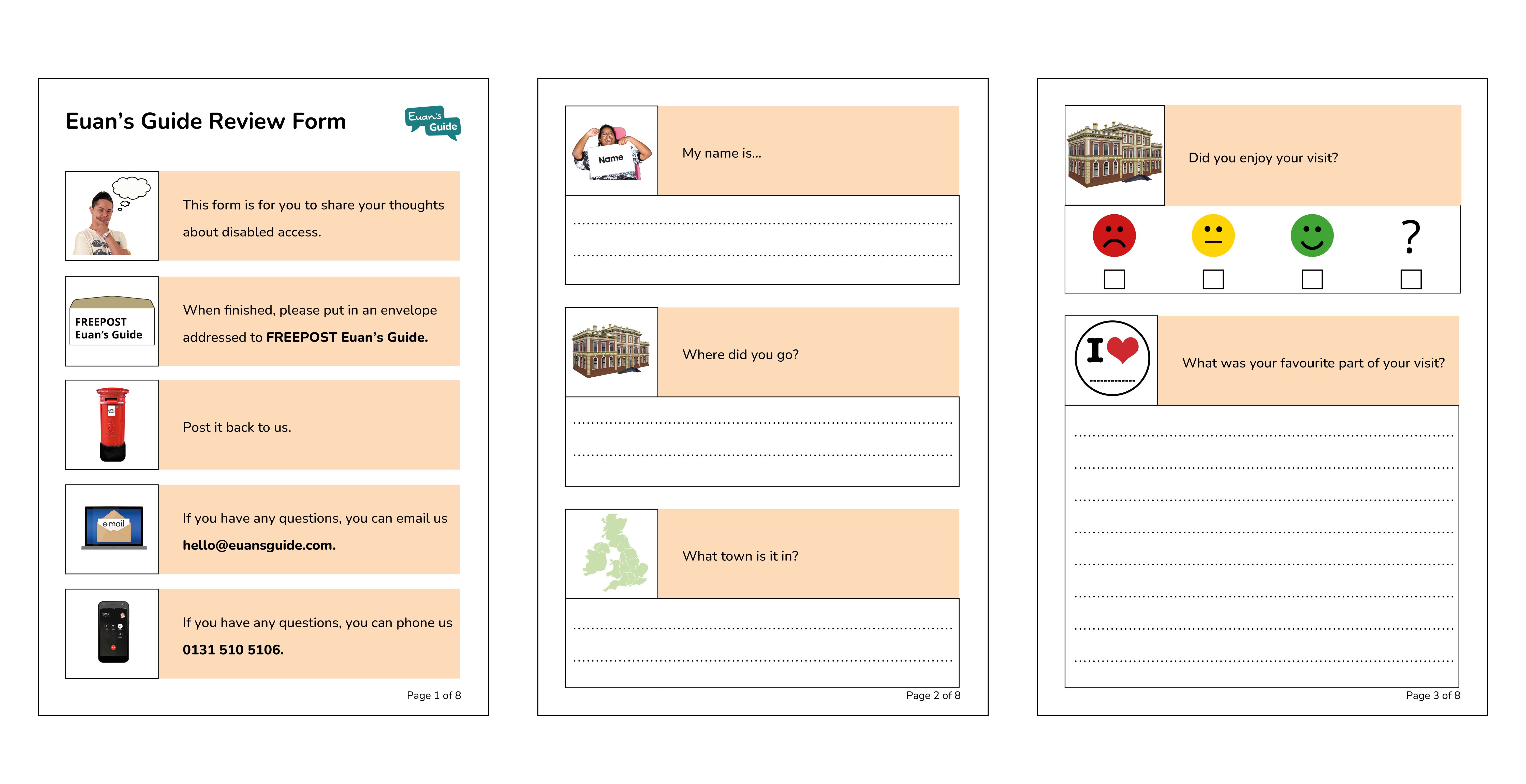 Graphic of Easy Read Review Form