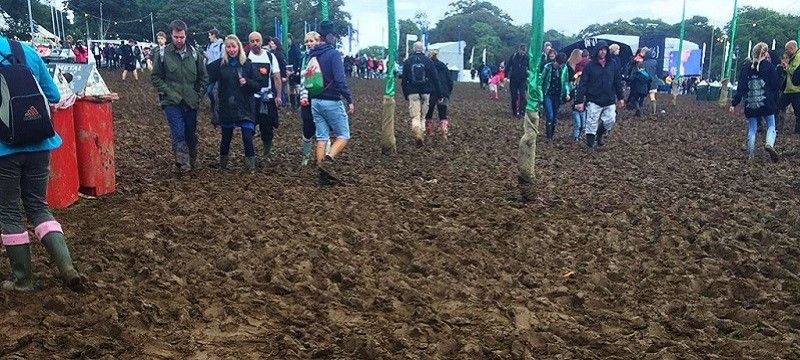 Image of mud at a festival.