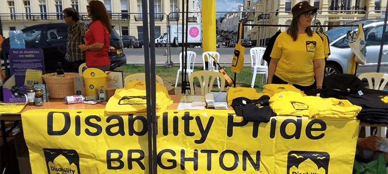 Photo: Disability Pride Brighton stall