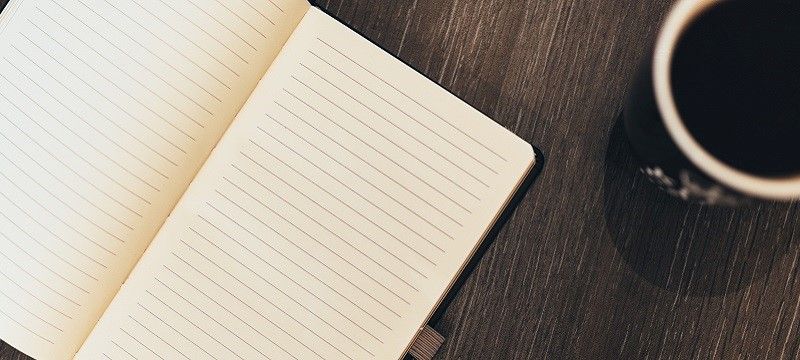 Photo of a notebook.