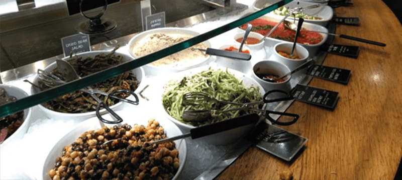 Image of self serve area in Tibits London